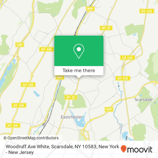 Mapa de Woodruff Ave White, Scarsdale, NY 10583