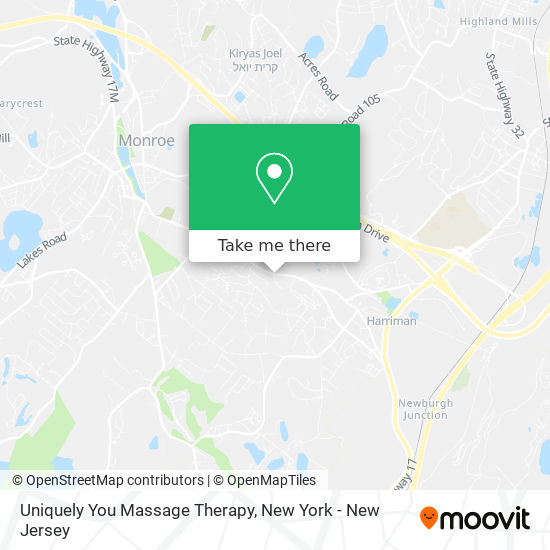 Mapa de Uniquely You Massage Therapy