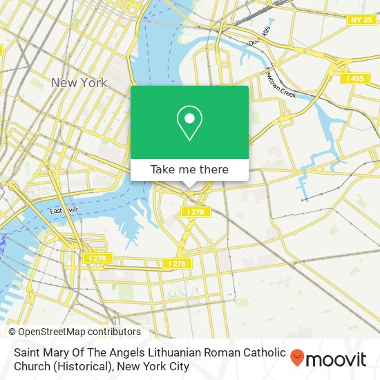 Saint Mary Of The Angels Lithuanian Roman Catholic Church (Historical) map