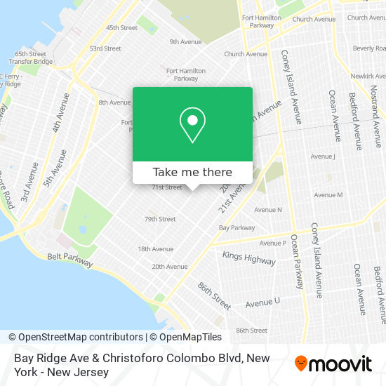 Mapa de Bay Ridge Ave & Christoforo Colombo Blvd