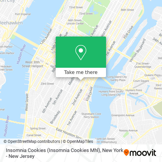 Mapa de Insomnia Cookies (Insomnia Cookies Mhl)