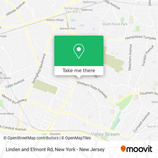 Mapa de Linden and Elmont Rd