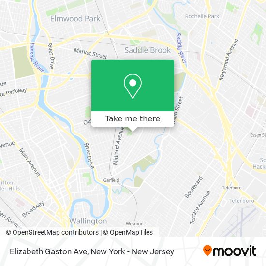 Elizabeth Gaston Ave map