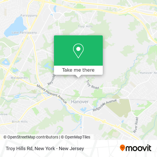 Mapa de Troy Hills Rd