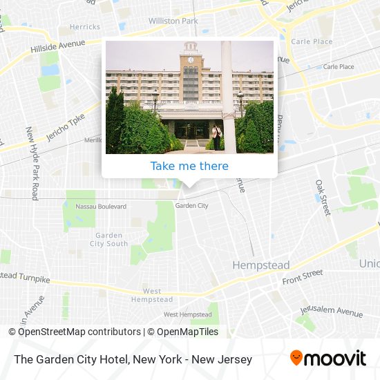 How to get to The Garden City Hotel in Garden City, Ny by Train, Bus or  Subway?