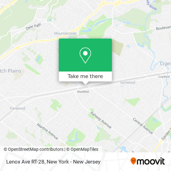 Mapa de Lenox Ave RT-28
