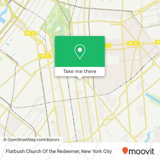 Mapa de Flatbush Church Of the Redeemer