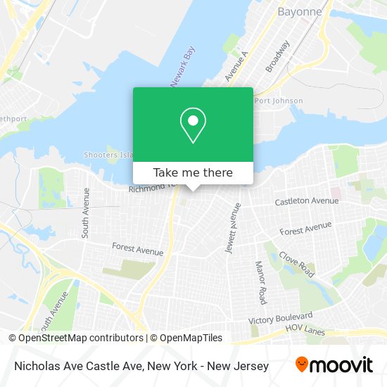 Mapa de Nicholas Ave Castle Ave