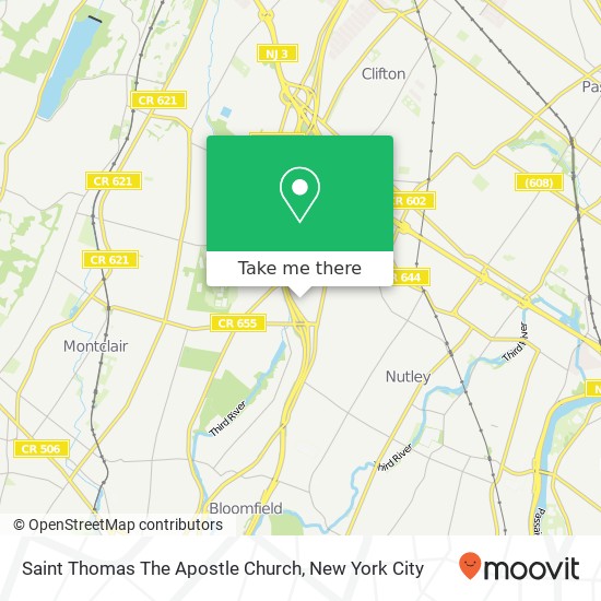Saint Thomas The Apostle Church map