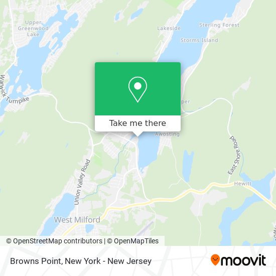 Browns Point map