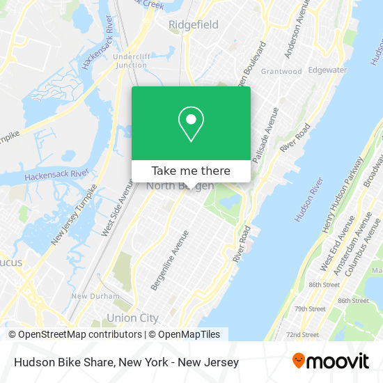 Mapa de Hudson Bike Share