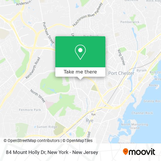 Mapa de 84 Mount Holly Dr