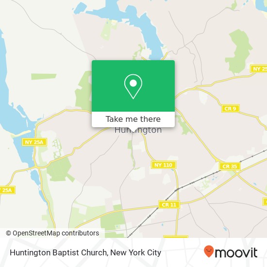 Huntington Baptist Church map