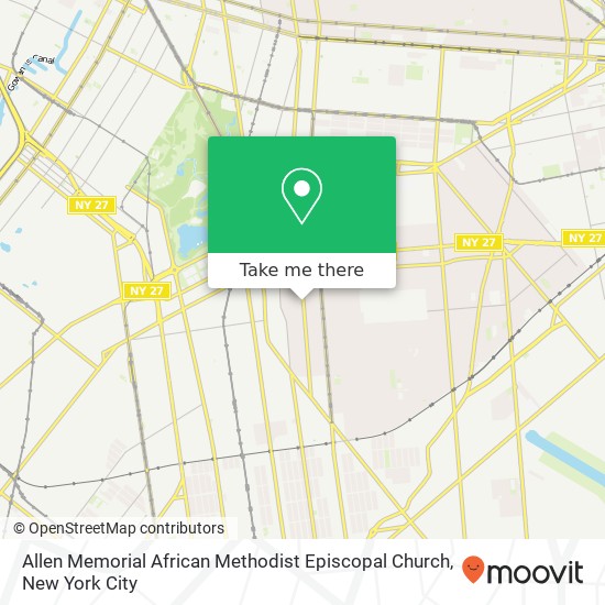 Mapa de Allen Memorial African Methodist Episcopal Church