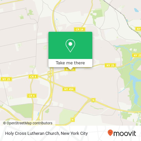 Holy Cross Lutheran Church map