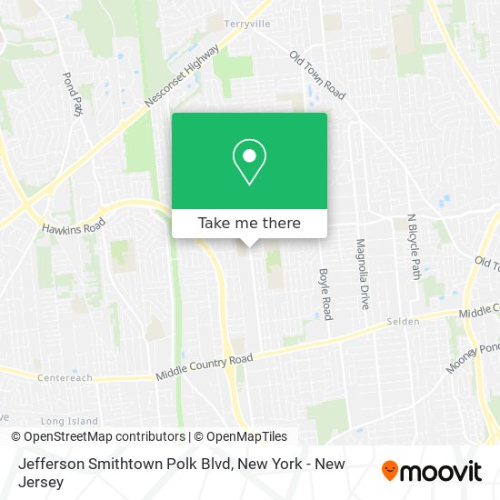 Jefferson Smithtown Polk Blvd map
