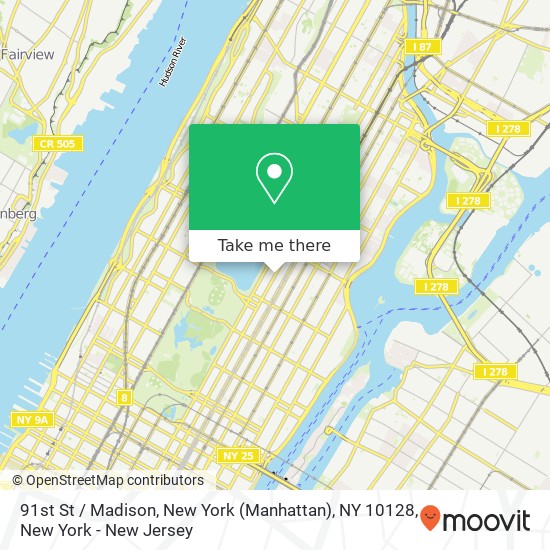 91st St / Madison, New York (Manhattan), NY 10128 map