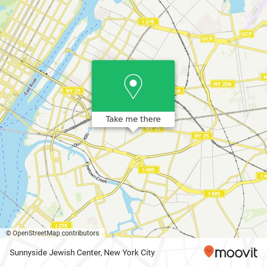 Mapa de Sunnyside Jewish Center