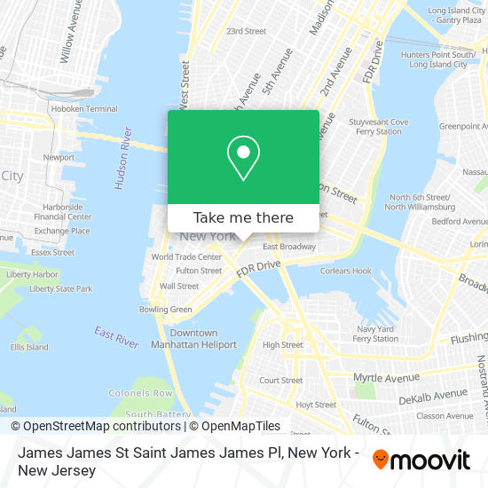 James James St Saint James James Pl map