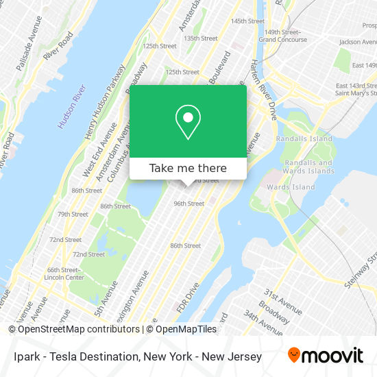 Ipark - Tesla Destination map