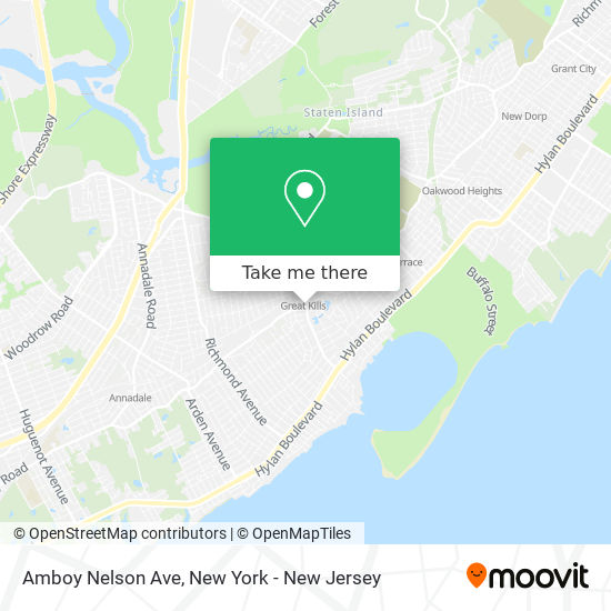 Mapa de Amboy Nelson Ave