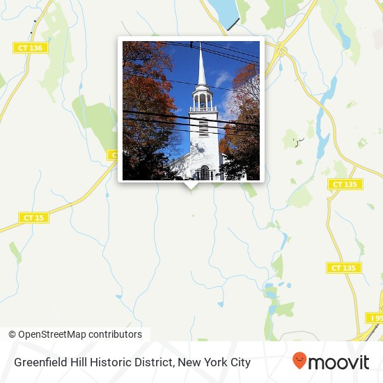 Mapa de Greenfield Hill Historic District