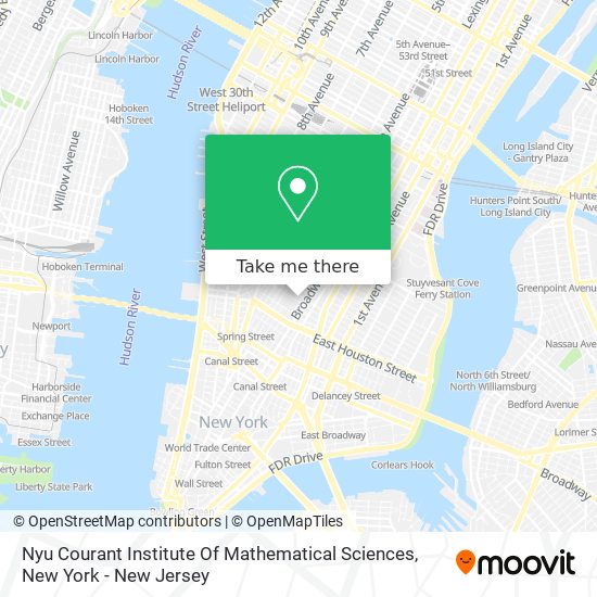 Nyu Courant Institute Of Mathematical Sciences map