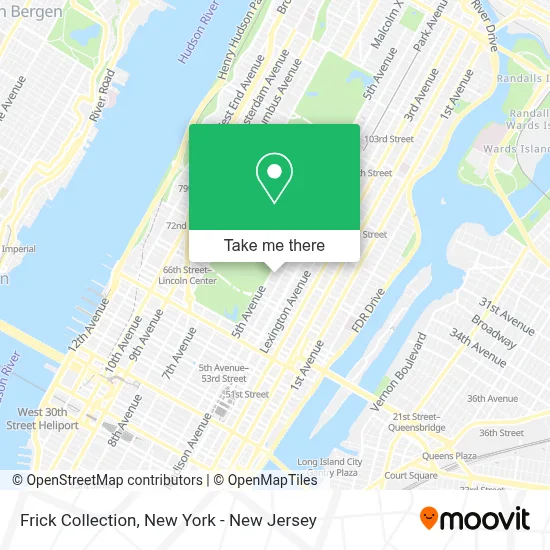 Frick Collection map