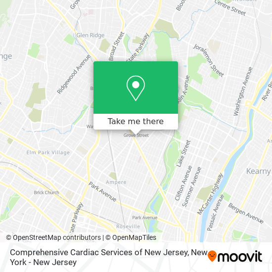 Mapa de Comprehensive Cardiac Services of New Jersey