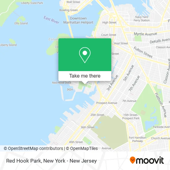 Red Hook Park map