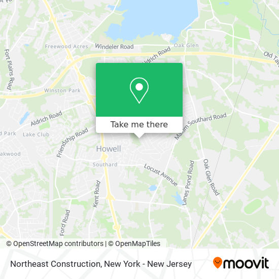 Northeast Construction map