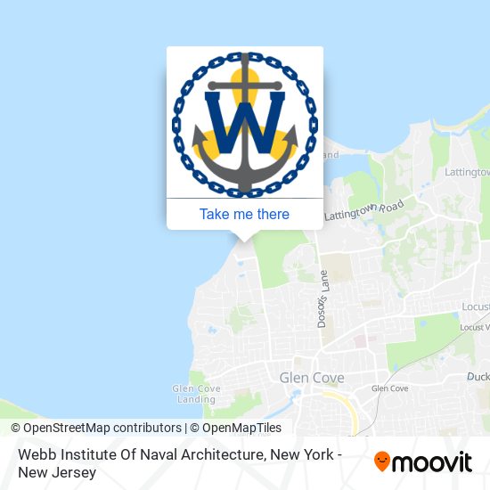 Mapa de Webb Institute Of Naval Architecture