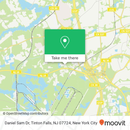 Daniel Sam Dr, Tinton Falls, NJ 07724 map