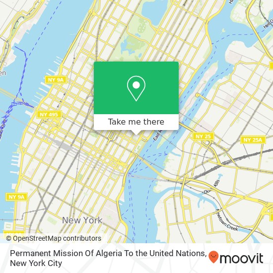 Permanent Mission Of Algeria To the United Nations map