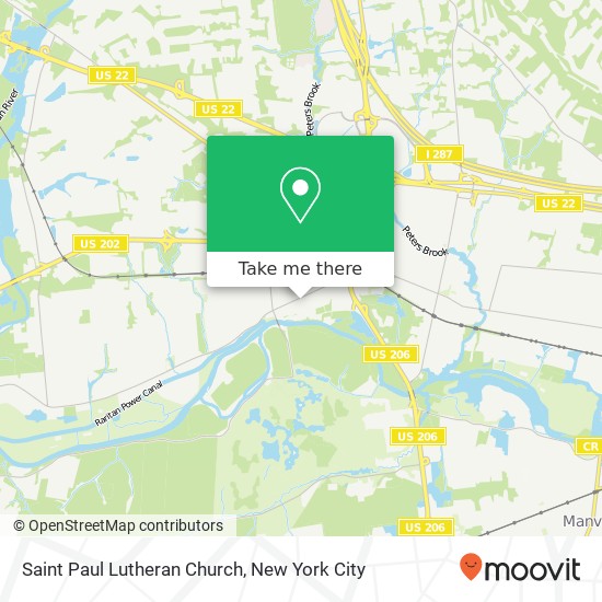 Saint Paul Lutheran Church map