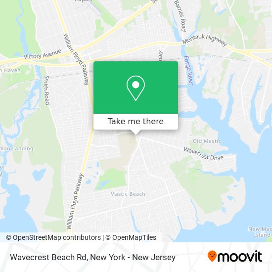 Mapa de Wavecrest Beach Rd