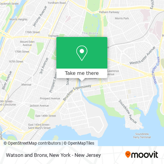 Watson and Bronx map