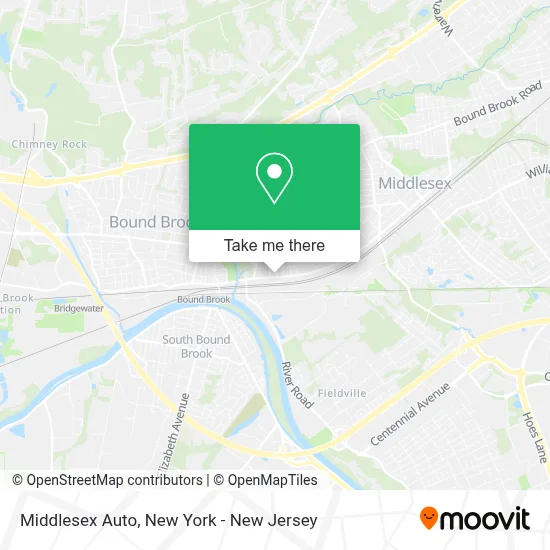Middlesex Auto map