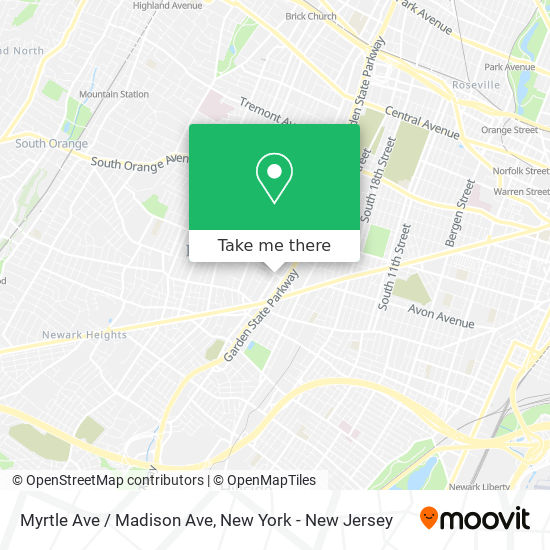 Mapa de Myrtle Ave / Madison Ave