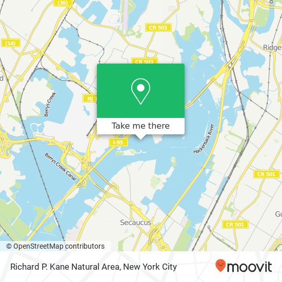 Mapa de Richard P. Kane Natural Area