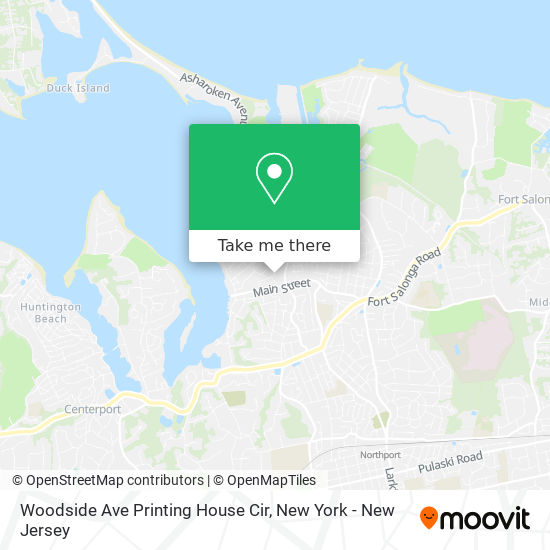 Woodside Ave Printing House Cir map