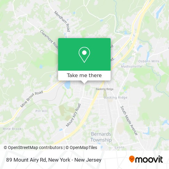 Mapa de 89 Mount Airy Rd