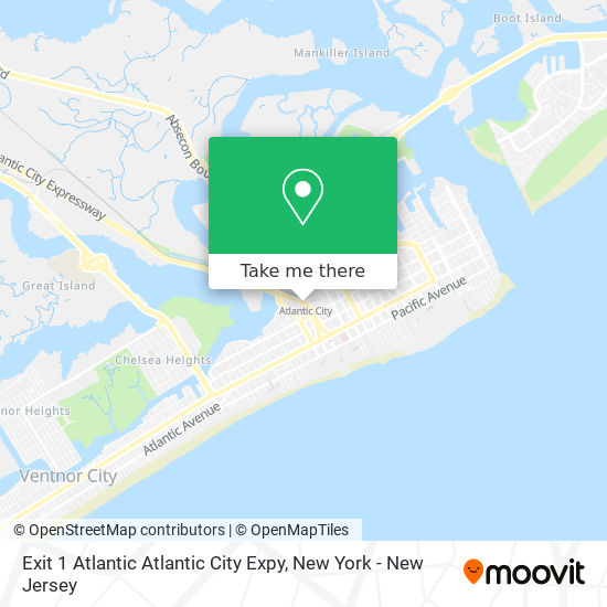 Exit 1 Atlantic Atlantic City Expy map