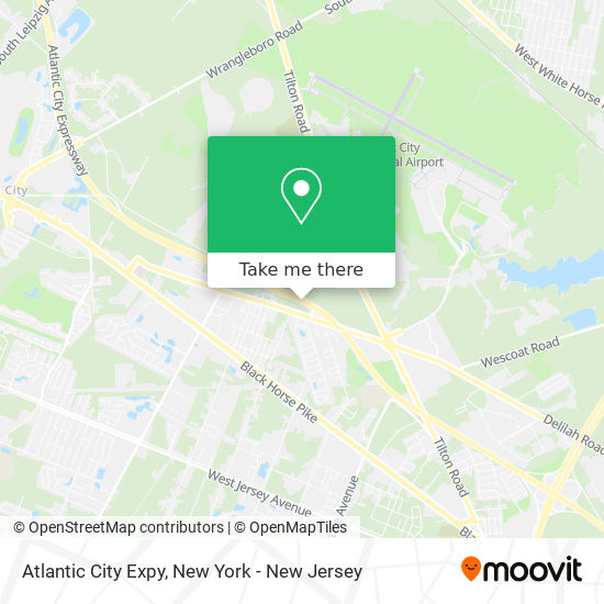 Atlantic City Expy map