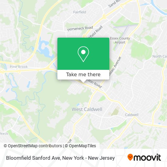 Mapa de Bloomfield Sanford Ave