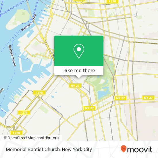 Mapa de Memorial Baptist Church