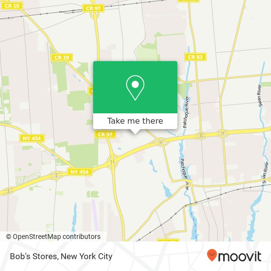 Bob's Stores map