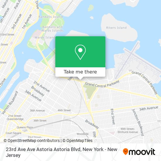 Mapa de 23rd Ave Ave Astoria Astoria Blvd