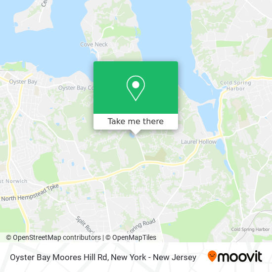 Oyster Bay Moores Hill Rd map