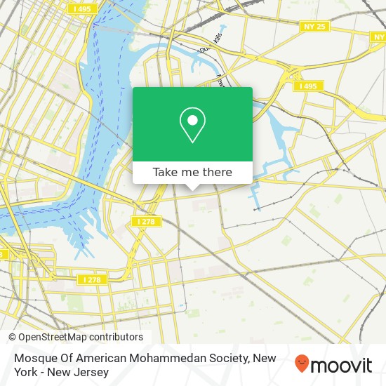 Mosque Of American Mohammedan Society map